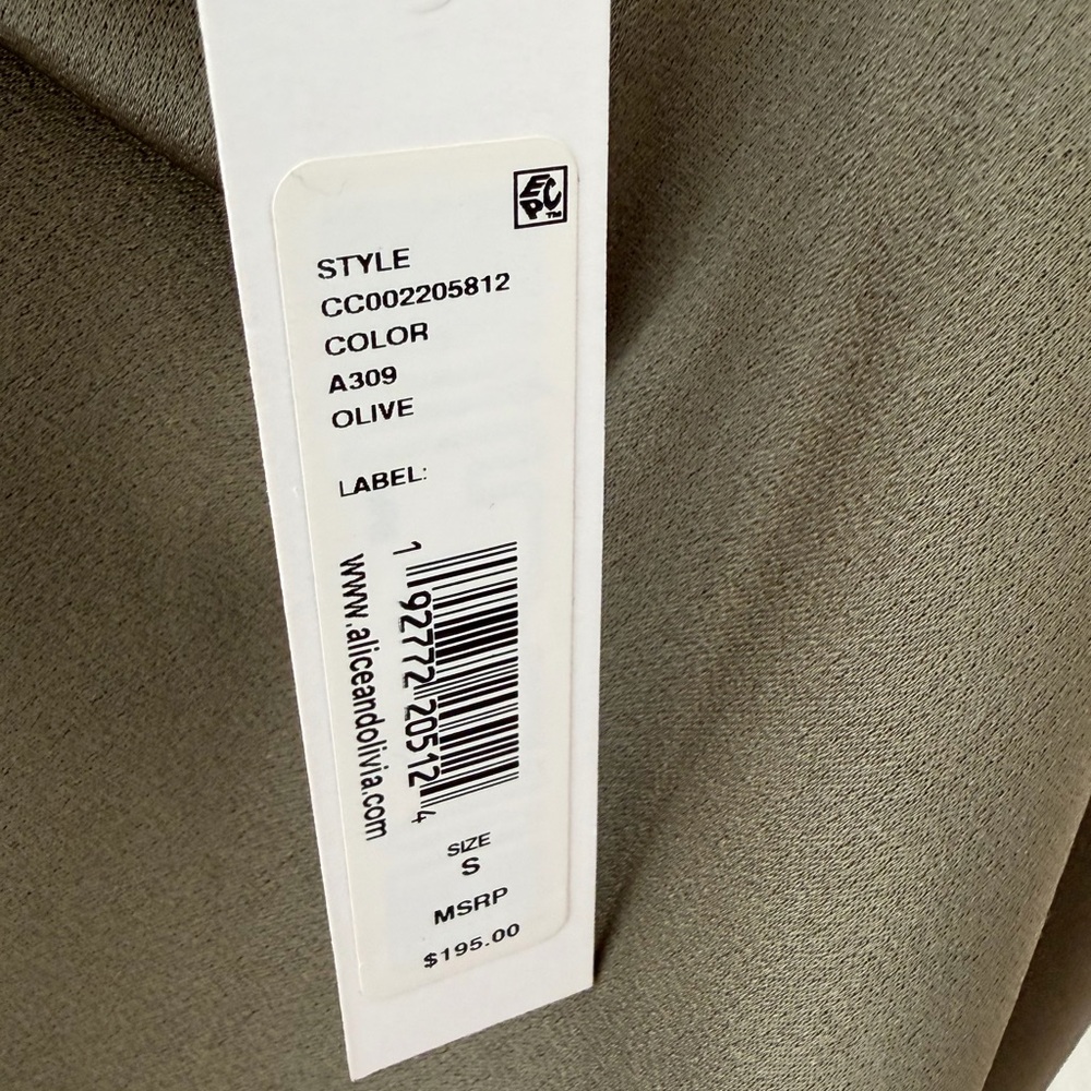 Alice + Olivia Olive Green Camisole - Picture 5 of 6